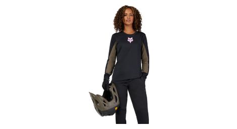 Maglia a maniche lunghe fox defend park donna nero