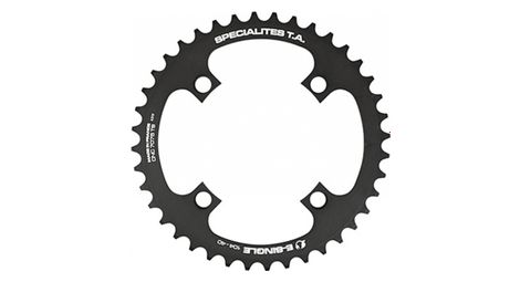 Plateau vae-e-bike 4bra d.104 pour bosch - brose - yamaha - giant - shimano e-steps ta e-single 40dts mono noir alu 7075