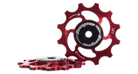 Paire de galets hope 12 dents/sram 11 vitesses rouge