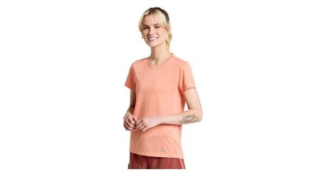 Maillot manches courtes femme saucony stopwatch run corail