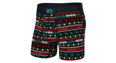 Boxer saxx ultra soft brief fly holiday sweater black m