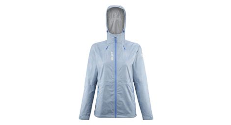 Giacca impermeabile da donna millet fitz roy light blue