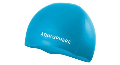 Bonnet de natation aquasphere sili cap bleu