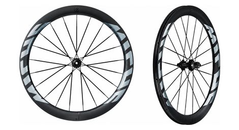 pair of miche deva rd 52 wheels 700 mm 12x100 12x142 mm centerlock black silver