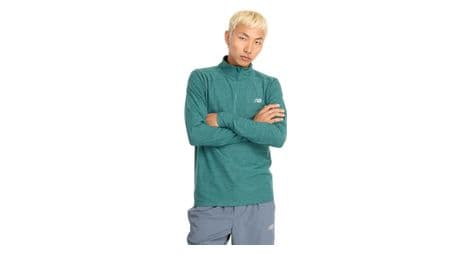 Haut 1/2 zip new balance space dye vert homme