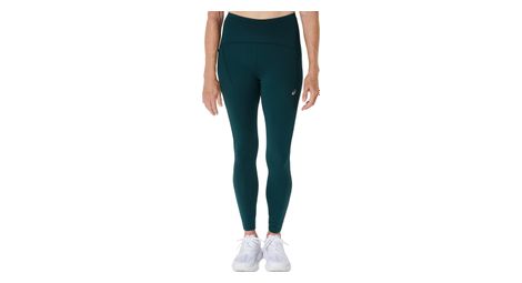 Mallas largas asics road verde cintura alta para mujer