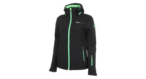 Veste softshell femme amalon noir/vert