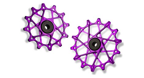 Paire de Galets de Dérailleur Garbaruk pour Sram 11/12v Violet