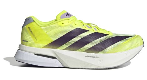 Zapatillas de running adidas Adizero Boston 13 amarillas/moradas para hombre