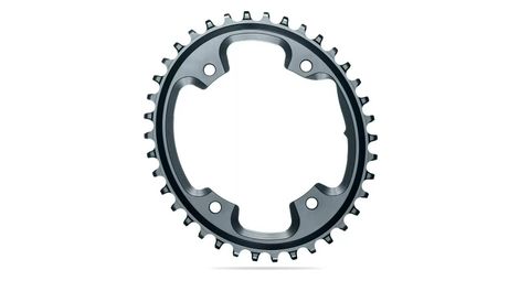 Plateau narrow wide absoluteblack cx 1x oval 110 4 bcd n w traction chainring 12 v gris