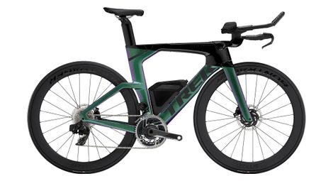 Vélo de triathlon trek speed concept slr 8 sram red axs 12v 700 mm vert noir 2025