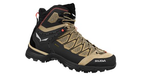 women s hiking shoes salewa mountain trainer lite mid gore tex beige black