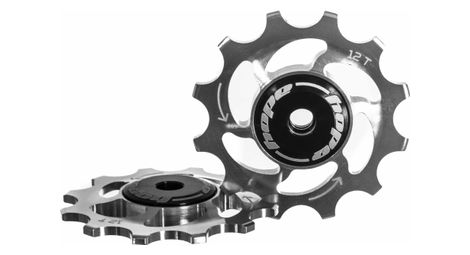 Par de roldanas hope 12 dientes / sram 11 velocidades plata