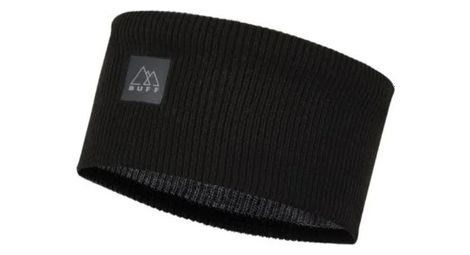 Unisex buff crossknit hoofdband zwart