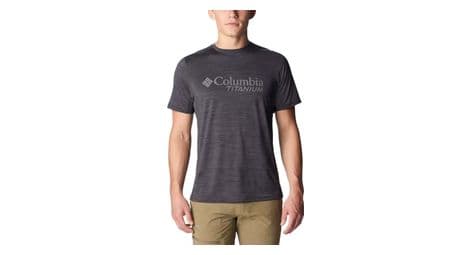 Camiseta columbia titan pass graphic negra hombre