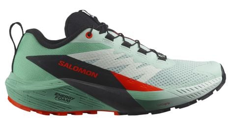 Chaussures de trail femme salomon sense ride 5 vert/rouge