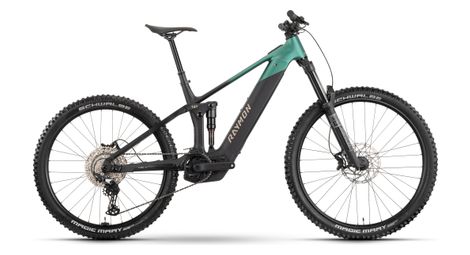 Mountain bike elettrica a doppia sospensione Raymon Vamok Shimano 12V 800Wh Bosch 100 Nm MX (29/27,5'') Nero/Verde 2026