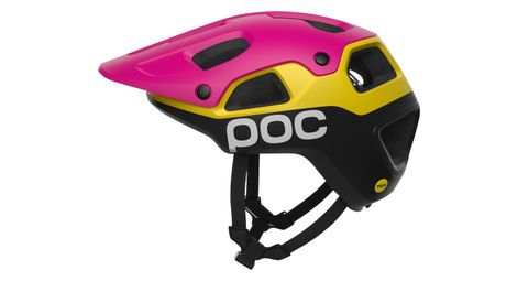 Casco MTB Poc Cularis Pure Mips Rosa/Giallo
