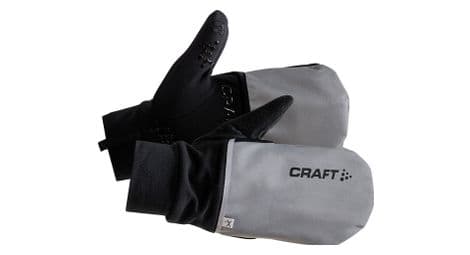 Paire de gants craft hybrid weather argent