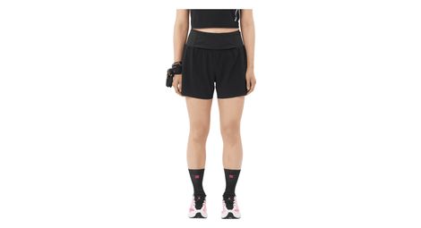 2-in-1-Shorts Salomon Sense Aero Trail 4in Schwarz Damen