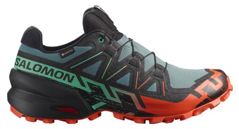 Zapatillas de trail salomon speedcross 6 gore-tex verde/negro/rojo