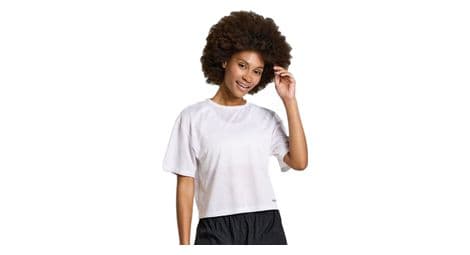 Maillot manches courtes femme saucony elevate run blanc