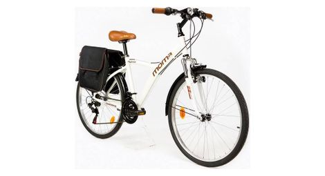 Vtc moma bikes hybrid 28 shimano 18v blanc