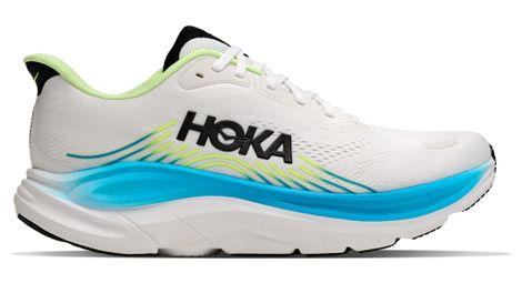 Chaussures Running Hoka Clifton 11 Large Blanc/Bleu Homme
