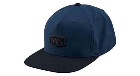 Gorra corporativa snapback 100% azul / negra