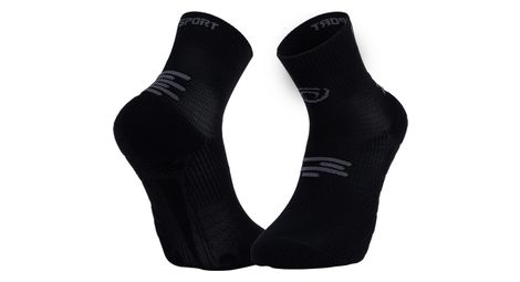 Chaussettes bv sport run marathon mid noir/gris
