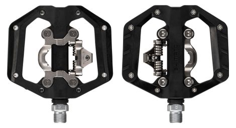 shimano pd eh510 spd flat hybrid pedals black