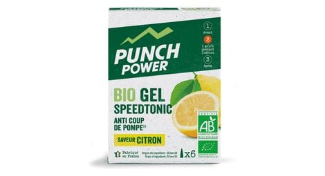 Punch power bio gel speedtonic - citron - lot de 6