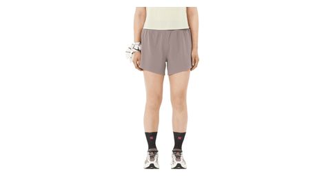 Short Salomon Sense Aero Stow 4in Marron Femme