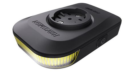 Éclairage avant ravemen fr300 noir avec support gps intégré garmin / wahoo