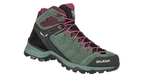 Chaussures de randonnée femme salewa alp mate mid wp vert