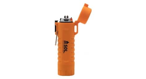 Gasfreies feuerzeug sol fire lite orange