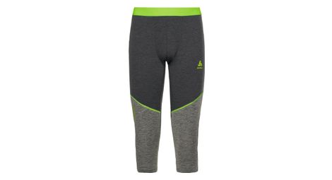Odlo Revelstoke Performance Wool Warm 150 Grey / Green 3/4 Tights
