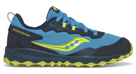 Zapatillas de trail para niños saucony peregrine kdz azul/amarillo