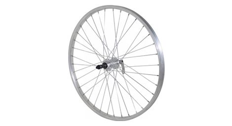 Roue vtt 24 arriere alu moy alu blocage roue libre