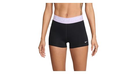 Pantalón corto nike pro 8cm negro blanco mujer
