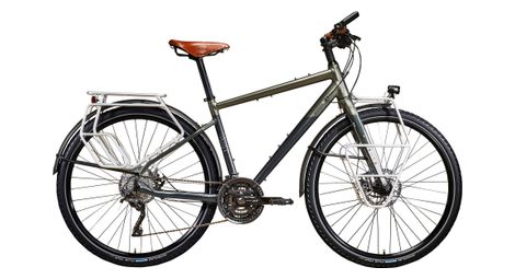 Bicicleta de viaje riverside touring 900 shimano xt 10s 700mm gris / verde oscuro 2021