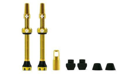 Muc off-kit de valves tubeless v2 (paar) 60mm gold