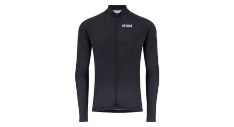 Maillot de cyclisme femme essentiel à manches longues - noir