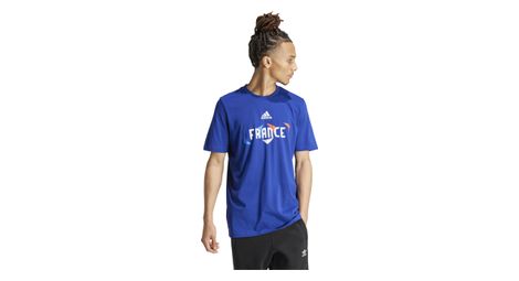 adidas Team France T-Shirt Blau Herren