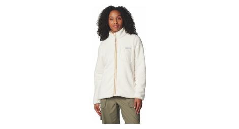 Veste polaire femme columbia sherpa west bend ii blanc