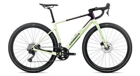 orbea terra m30team gravel bike shimano grx 12s 700 mm acid gum green fantasy purple carbon view 2026