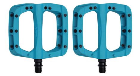 Paire de pédales plates ht components pa03a turquoise