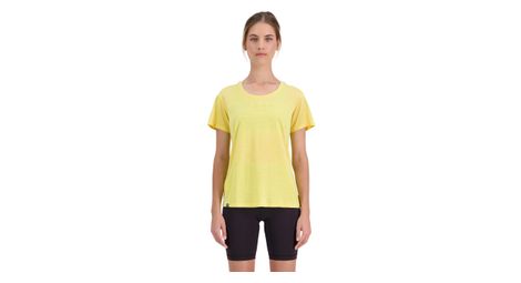 T shirt lifestyle femme mons royale zephyr merino jaune