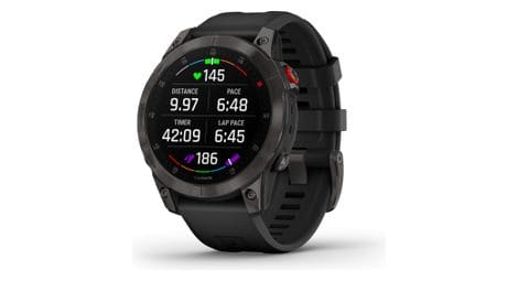 Wiederaufgearbeitetes produkt - garmin epix sapphire titanium sportuhr schwarz