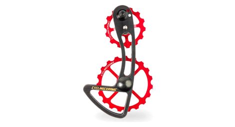 Chape de dérailleur cyclingceramic oversized 14/19t pour dérailleur shimano 105 r7000 11v rouge